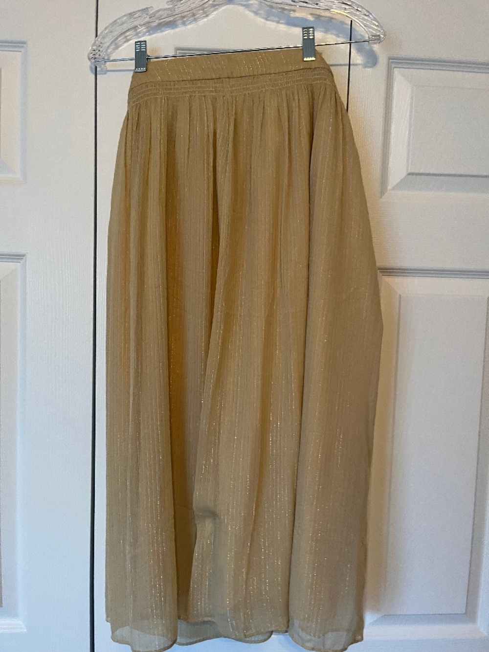 Ann Taylor Gold Sparkle Skirt